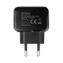 Tooq Cargador de Pared USB 5V 2.4A 1 Puerto Negro
